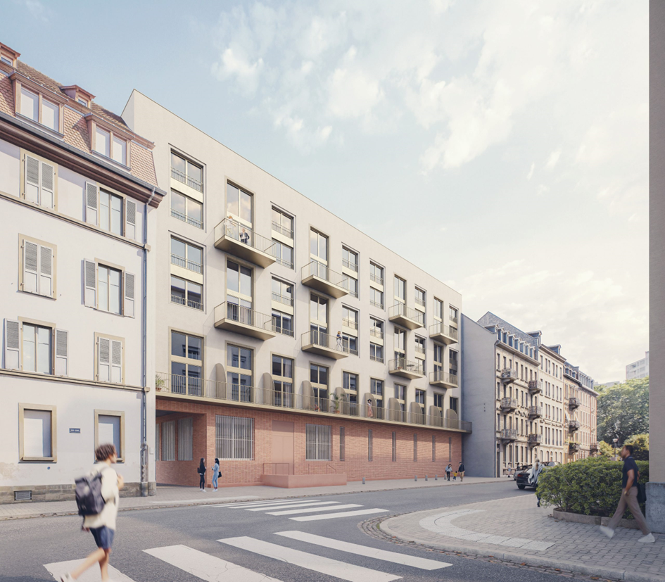 Transformation de bureaux en logements familiaux sociaux en cœur de ville