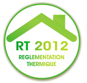 Pictogramme de la réglementation thermique RT 2012 associé à la transformation de l’école Art déco