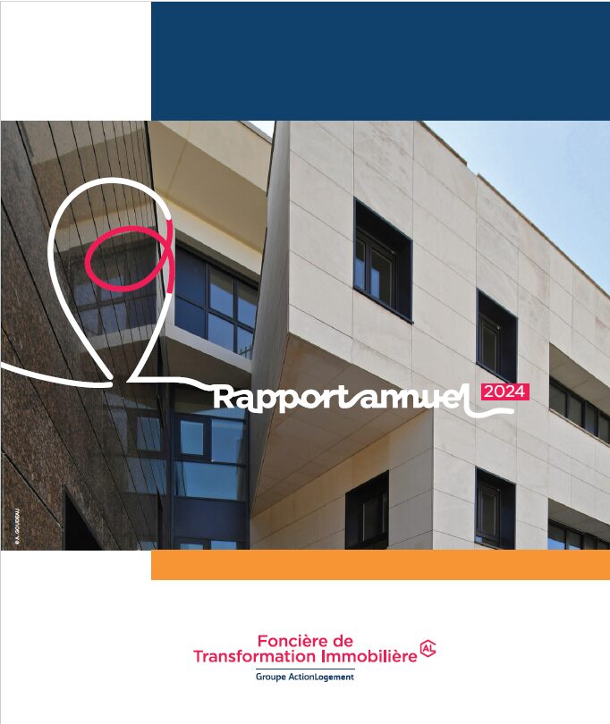 Couverture du rapport annuel 2024 de FTI Foncière avec la photographie d’une façade d’immeuble