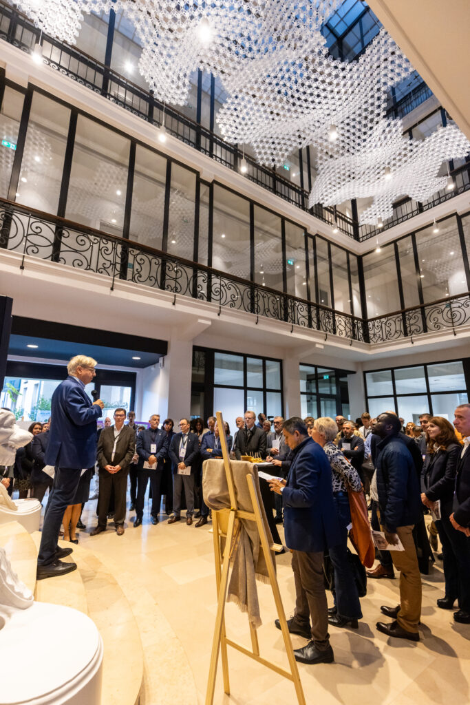 Discours devant les invités lors de l’inauguration de la résidence étudiante Pasteur à Metz, en octobre 2025