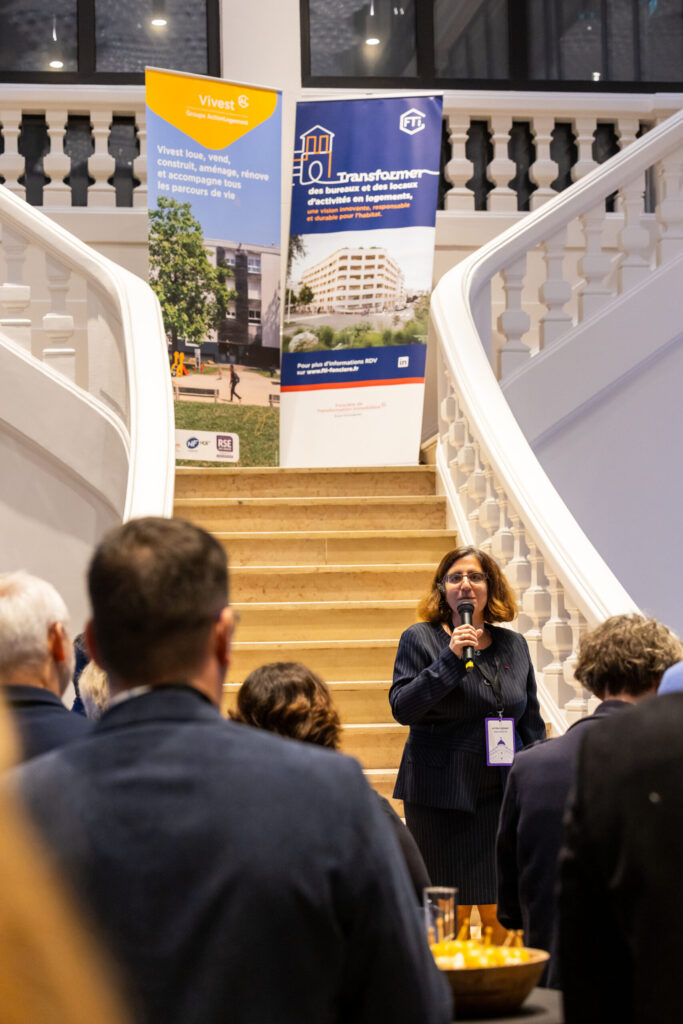 Discours devant les invités lors de l’inauguration de la Résidence Étudiante Pasteur à Metz, en octobre 2025