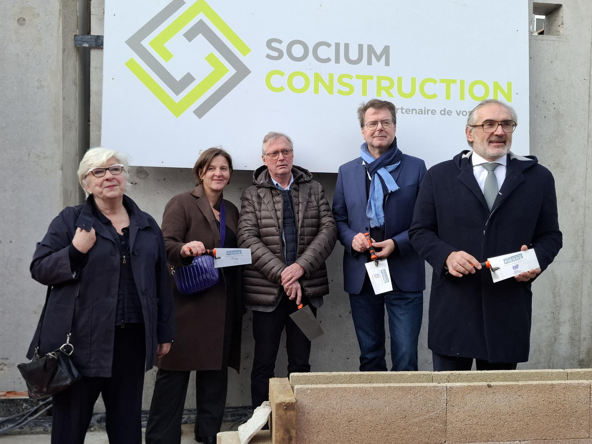 La FTI pose de la première pierre de la résidence étudiante rue Bernard Palissy à Saint Germain-en-Laye