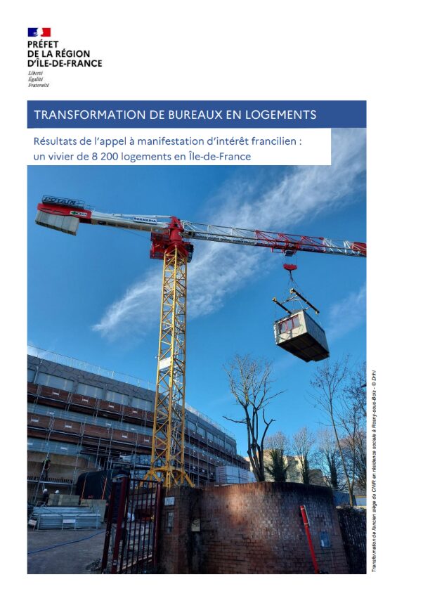 Couverture du rapport FTI sur la transformation de bureaux en logements en Île-de-France, avril 2026