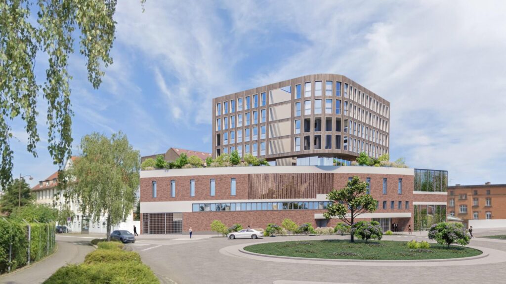 Perspective extérieure du projet rue du Général-Picquart à Strasbourg, publiée en mai 2026