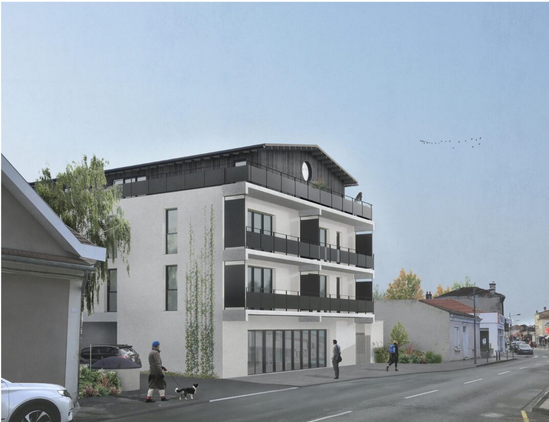 Perspective du programme de logements familiaux prévu après démolition des locaux, en juin 2026