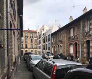 Vue de la rue Lecluse et du site destiné à la création de 34 logements familiaux, en juin 2026