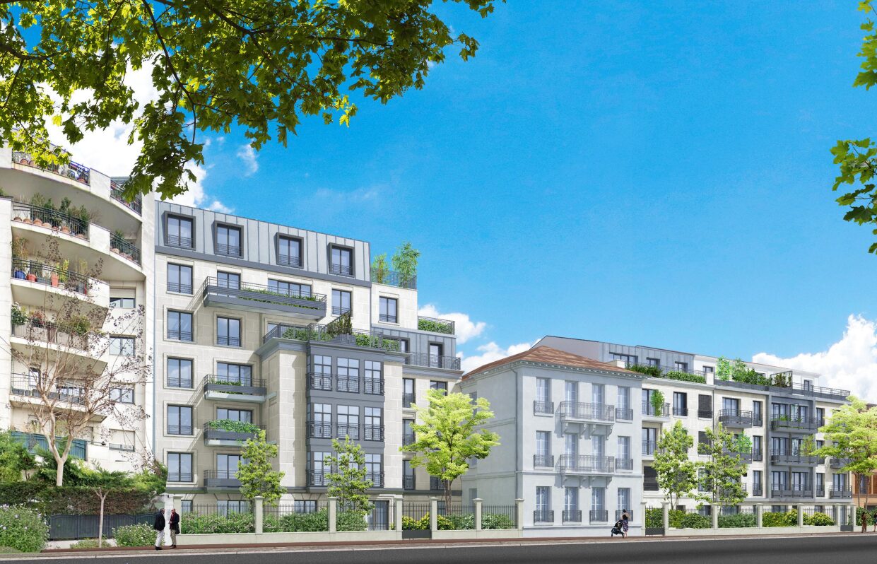 Perspective du futur ensemble de logements abordables issu de la transformation d’un site tertiaire, juillet 2026